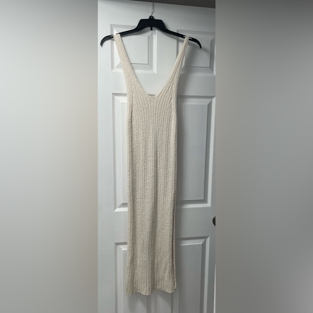 Free People cream sweater Tank dress
